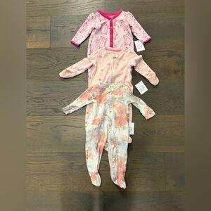 Baby gap pink sleepers 3-6M NWT retail $45 x 3